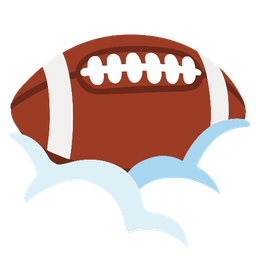 American football and Face in clouds