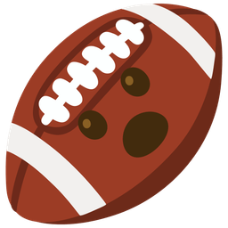 American football and Face with open mouth