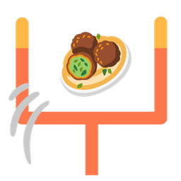 american football and falafel