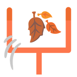 american football and fallen leaf