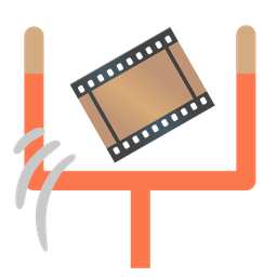 american football and film frames