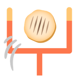 american football and flatbread