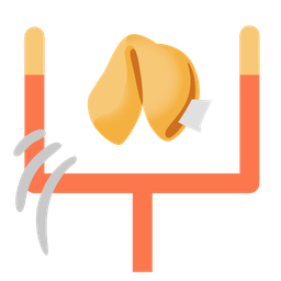 american football and fortune cookie