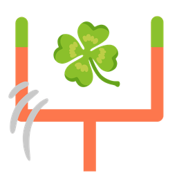 american football and four leaf clover