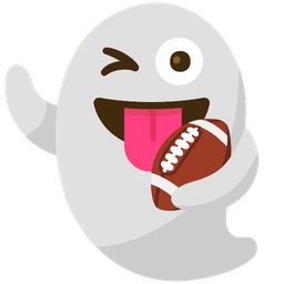 american football and ghost