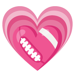 american football and growing heart