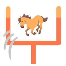 american football and horse