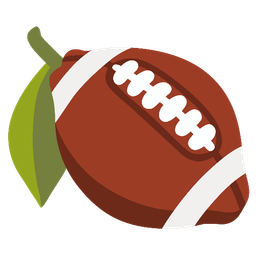 american football and lemon