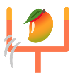 american football and mango