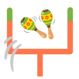 american football and maracas