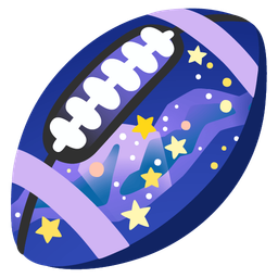 american football and milky way