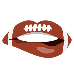 american football and mouth