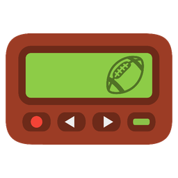 american football and pager