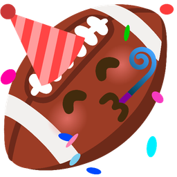 american football and partying face