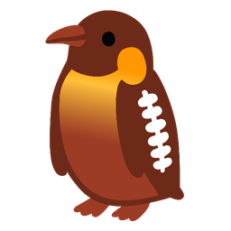american football and penguin