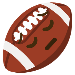 american football and pensive face