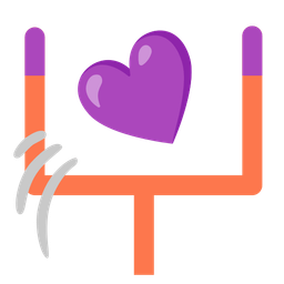 american football and purple heart