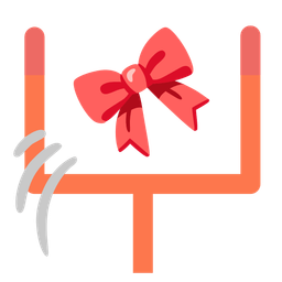 american football and ribbon