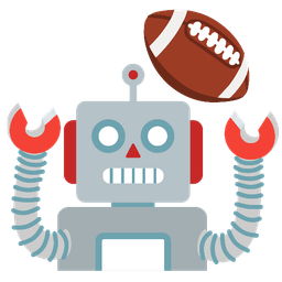 american football and robot