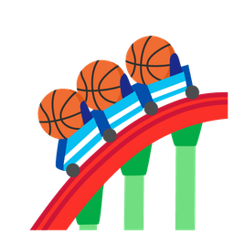 american football and roller coaster