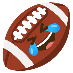 American football and Rolling on the floor laughing