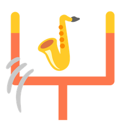 american football and saxophone
