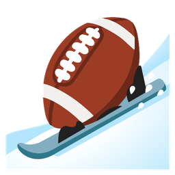 american football and skis