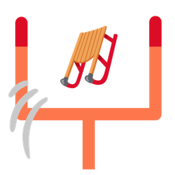 american football and sled