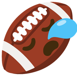 american football and sleepy face