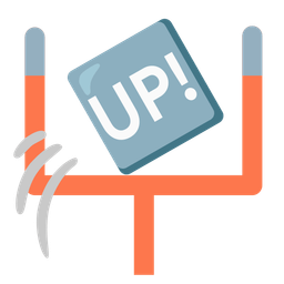 american football and UP! button