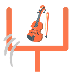 american football and violin