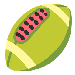 american football and watermelon
