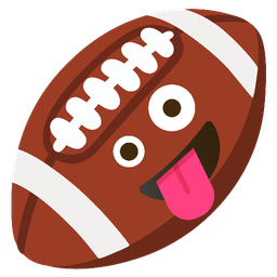 American football and Zany face