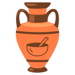 Amphora and Bowl with spoon