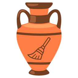 Amphora and Broom