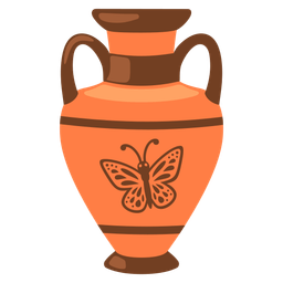 Amphora and Butterfly