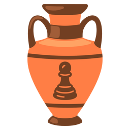 Amphora and Chess pawn