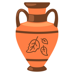 Amphora and Fallen leaf
