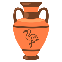 Amphora and Flamingo