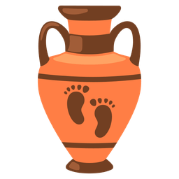 Amphora and Footprints
