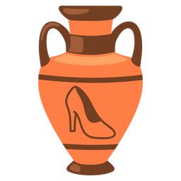 Amphora and High-heeled shoe
