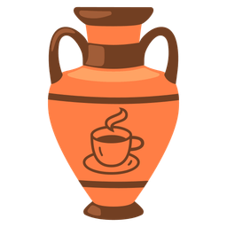 Amphora and Hot beverage