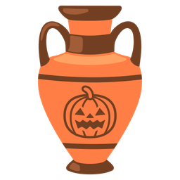 Amphora and Jack-o-lantern