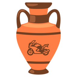 Amphora and Motorcycle