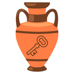 Amphora and Old key
