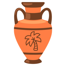 Amphora and Palm tree