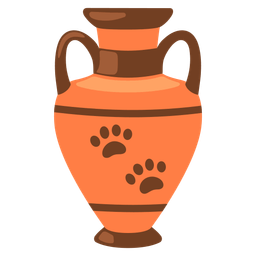 Amphora and Paw prints