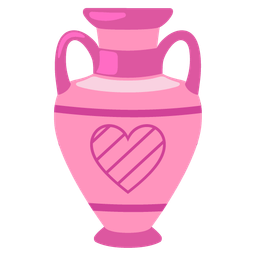 Amphora and Pink heart