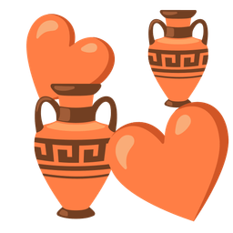 Amphora and Revolving hearts