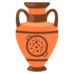 Amphora and Shallow pan of food